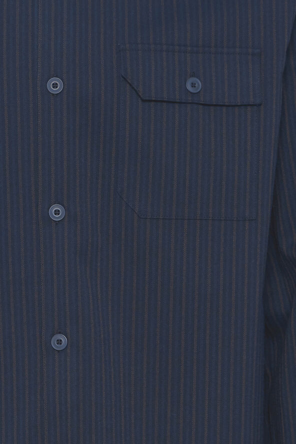 Casual Friday CFAUGUSTO LS striped shirt Dark navy melange