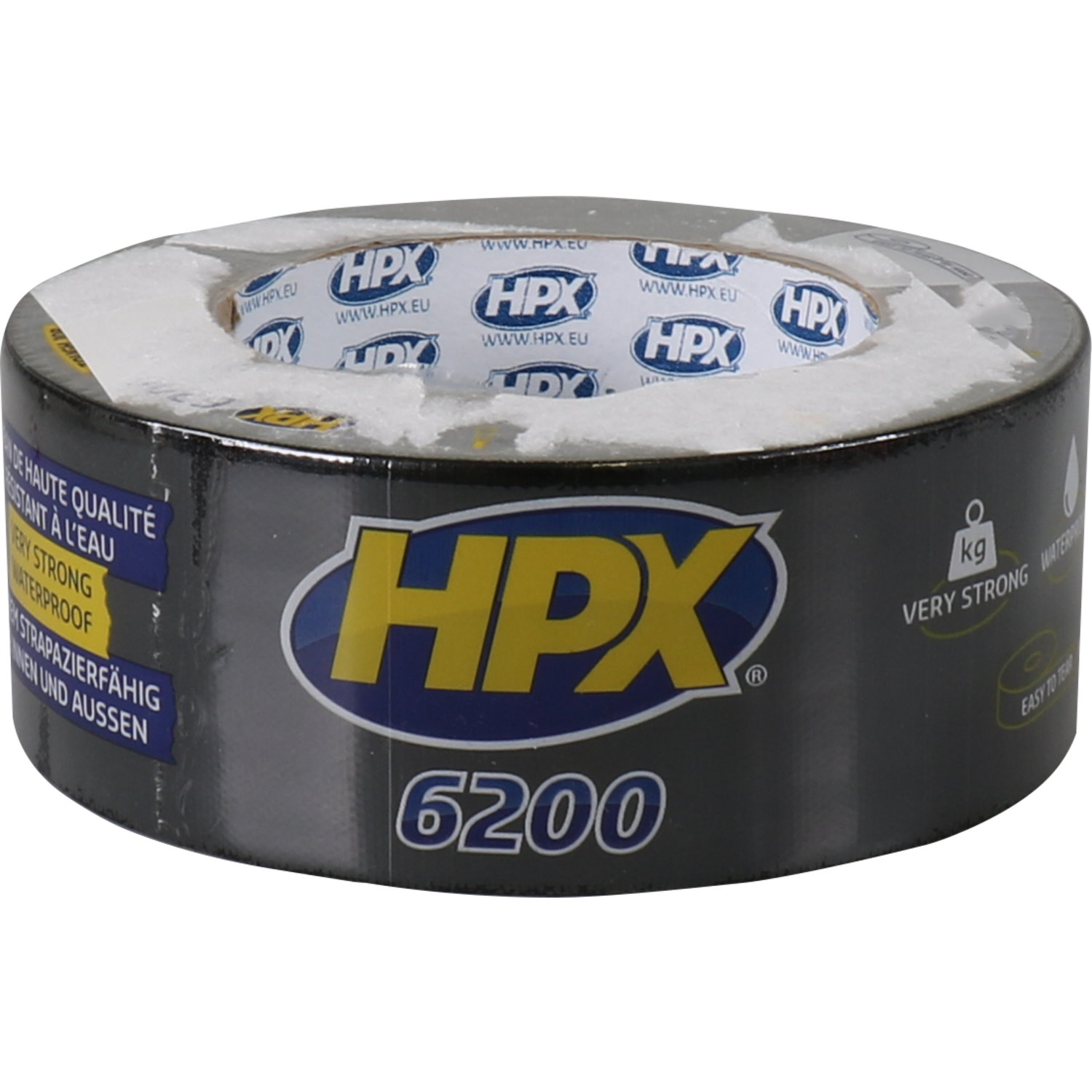 HPX, Pantsertape, 48mm, 25m, zwart