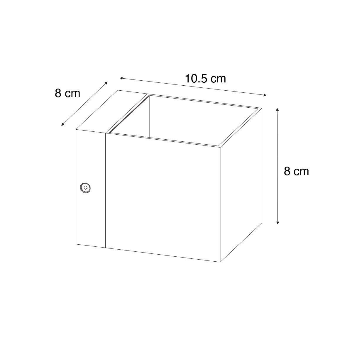 Moderne wandlamp donkerbrons - Transfer