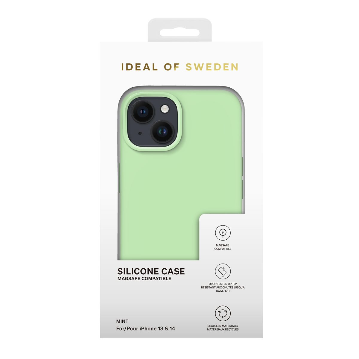 iPhone 14 Pro MagSafe Silikon Hülle Case Recycled (IDSICMS-I2261P-510) - Mint