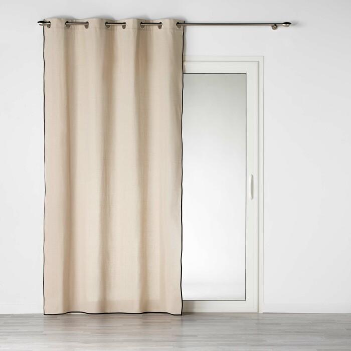 RIDEAU OEILLETS 140X240CM UNI CAPRIA