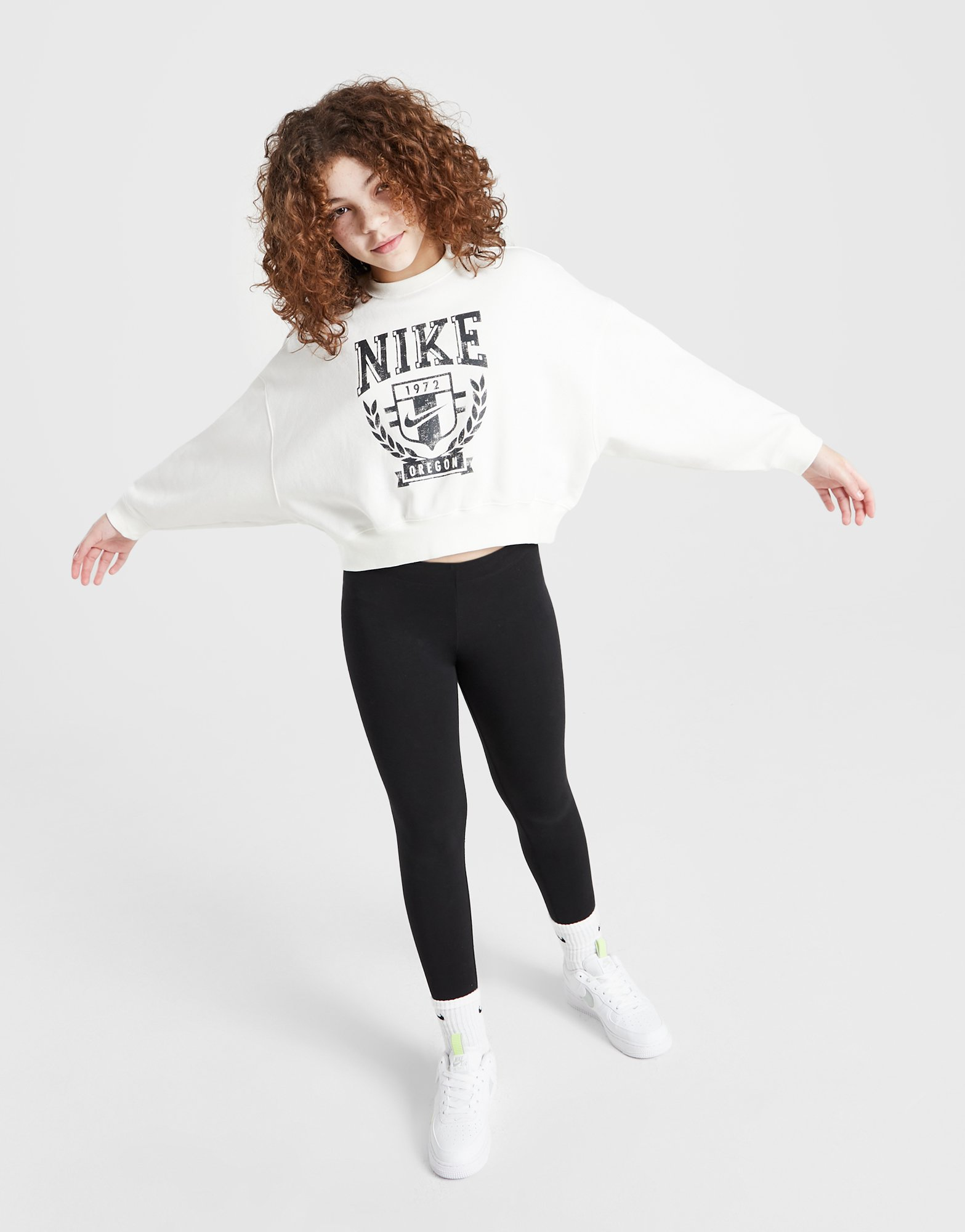 Nike Girls' Trend Fleece Crew Sweatshirt Junior