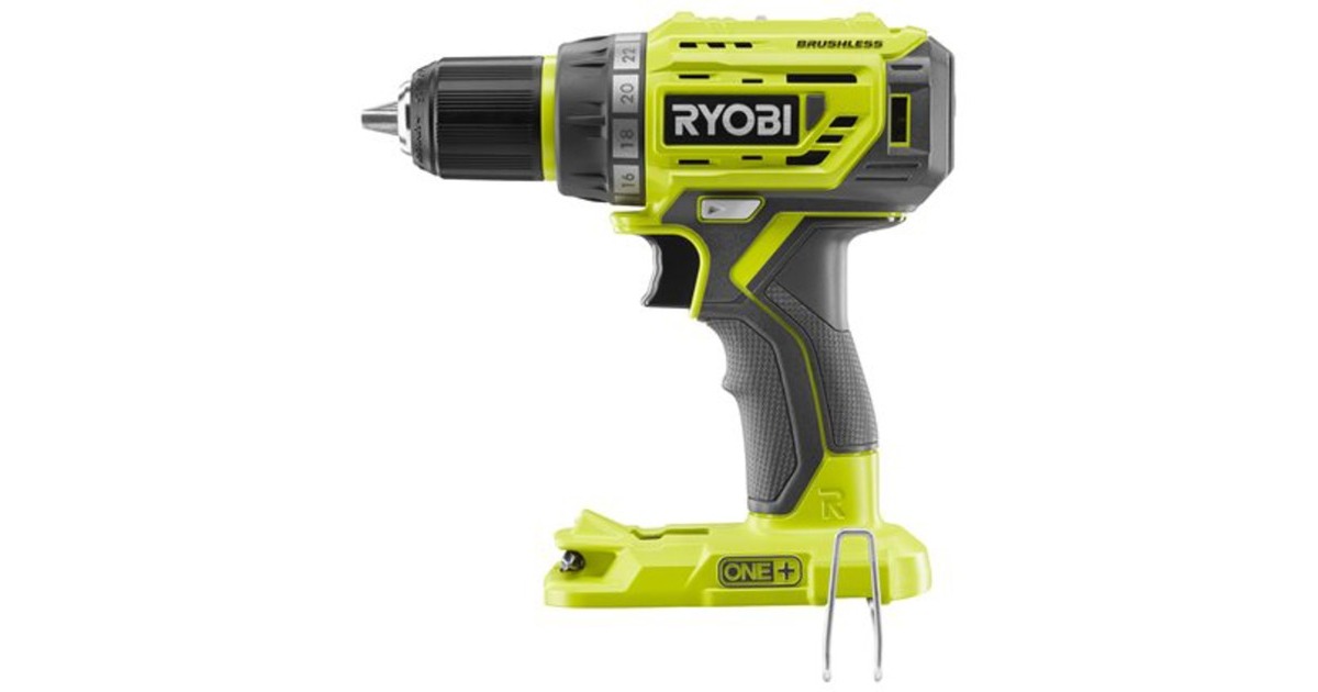 RyobiKoolborstelloze Accu-Boormachine R18DD7-0 schroeftol  (Groen/zwart)