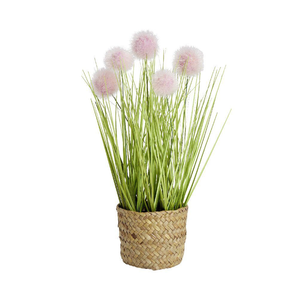 Graminé artificiel en pot panier H25cm - 3 modèles