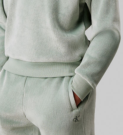 Calvin Klein S?t - Bukser/H?ttetr?je - Fløjlsvelour - Jadeite