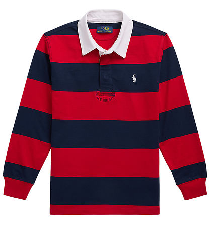 Polo Ralph Lauren Polobluse - Rugby - R?d/Navystribet
