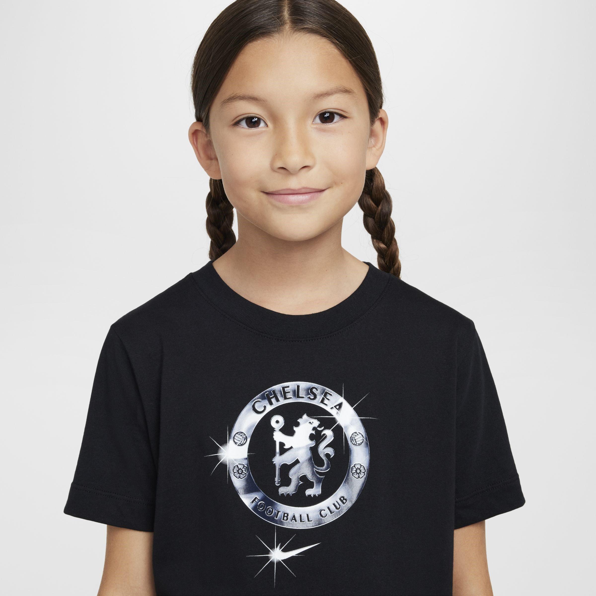 Nike Chelsea Crest T Shirt 2024 2025 Juniors