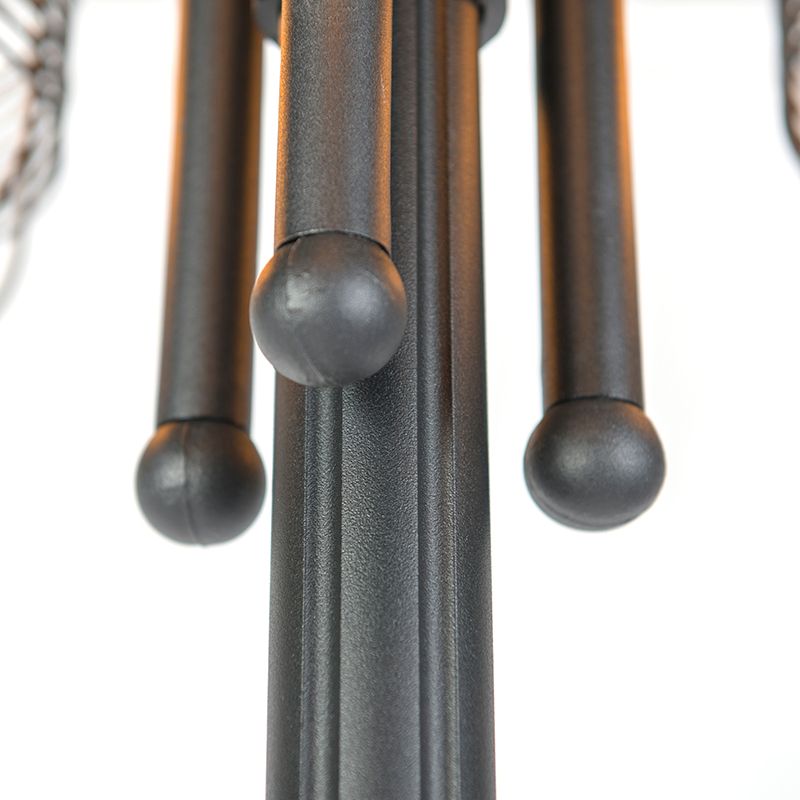 Landelijke buitenlamp zwart 3-lichts IP44 - Guardado