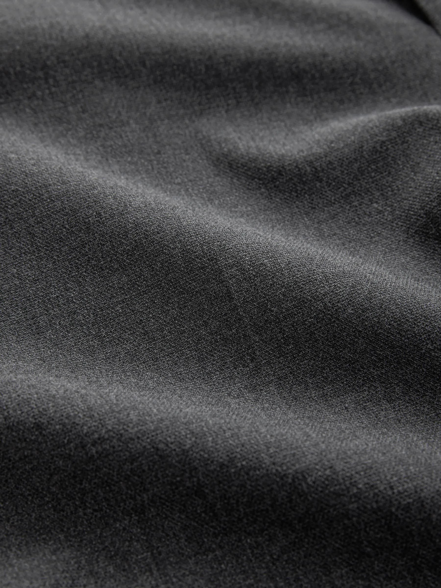 Grijs - Normale Pasvorm - Signature - 100% Wollen broek met Motion Flex-tailleband