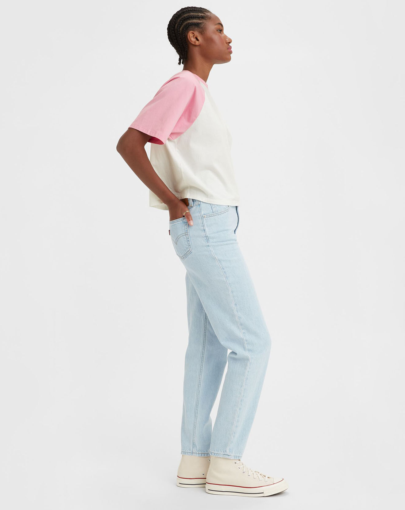 Levi's® Jean 80'S Mom taille haute bleu clair