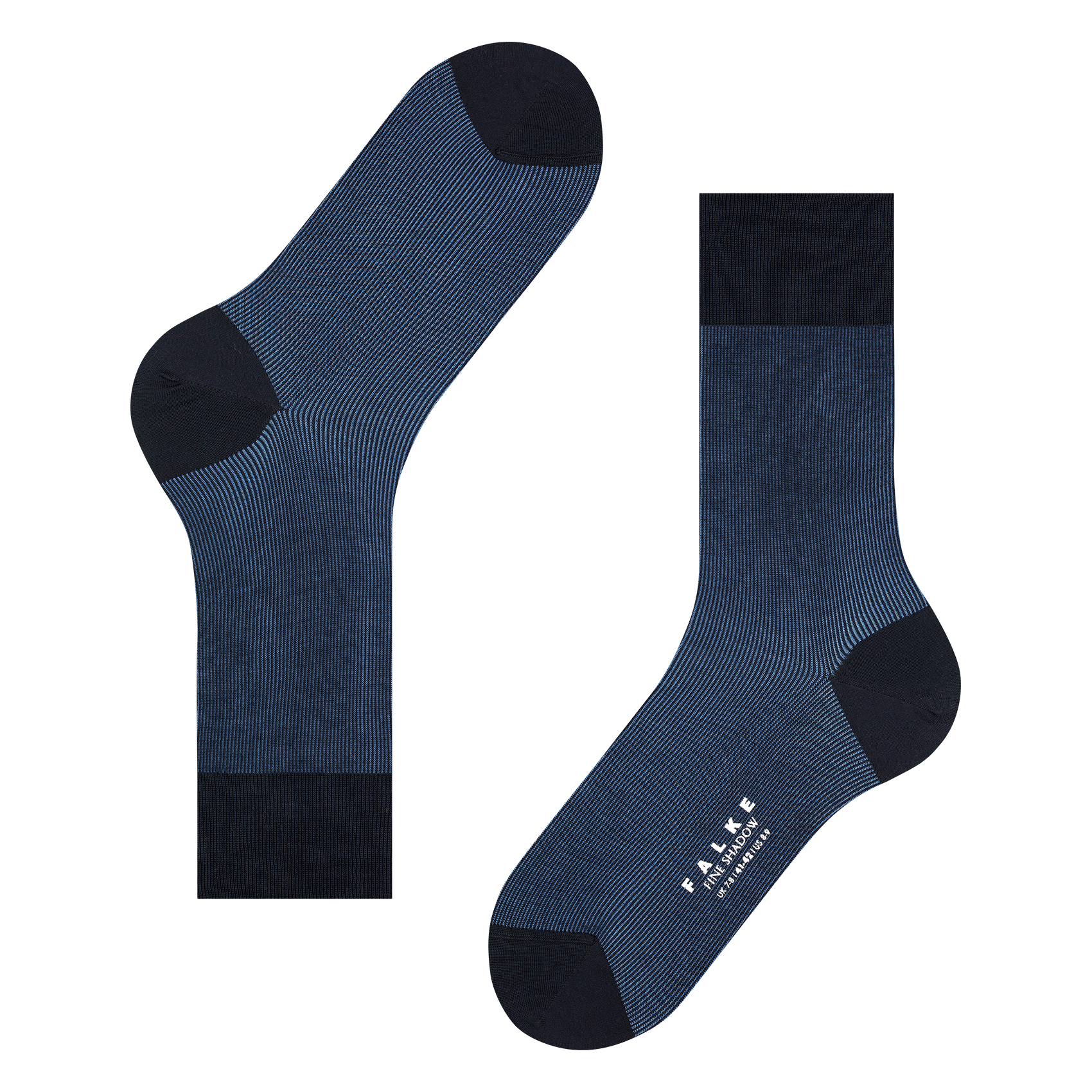 FINE SHADOW SO - Chaussettes hautes en coton mélangé | Bleu