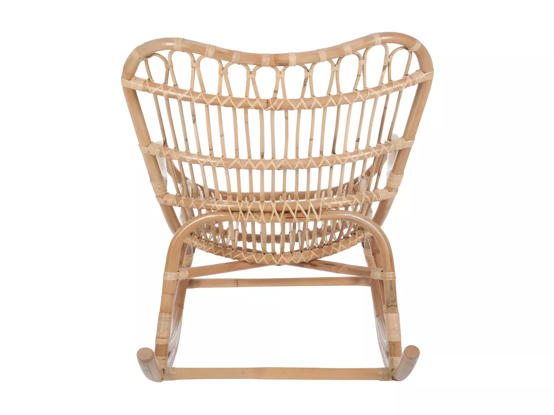 Rocking Chair Rotin naturel - RICKY