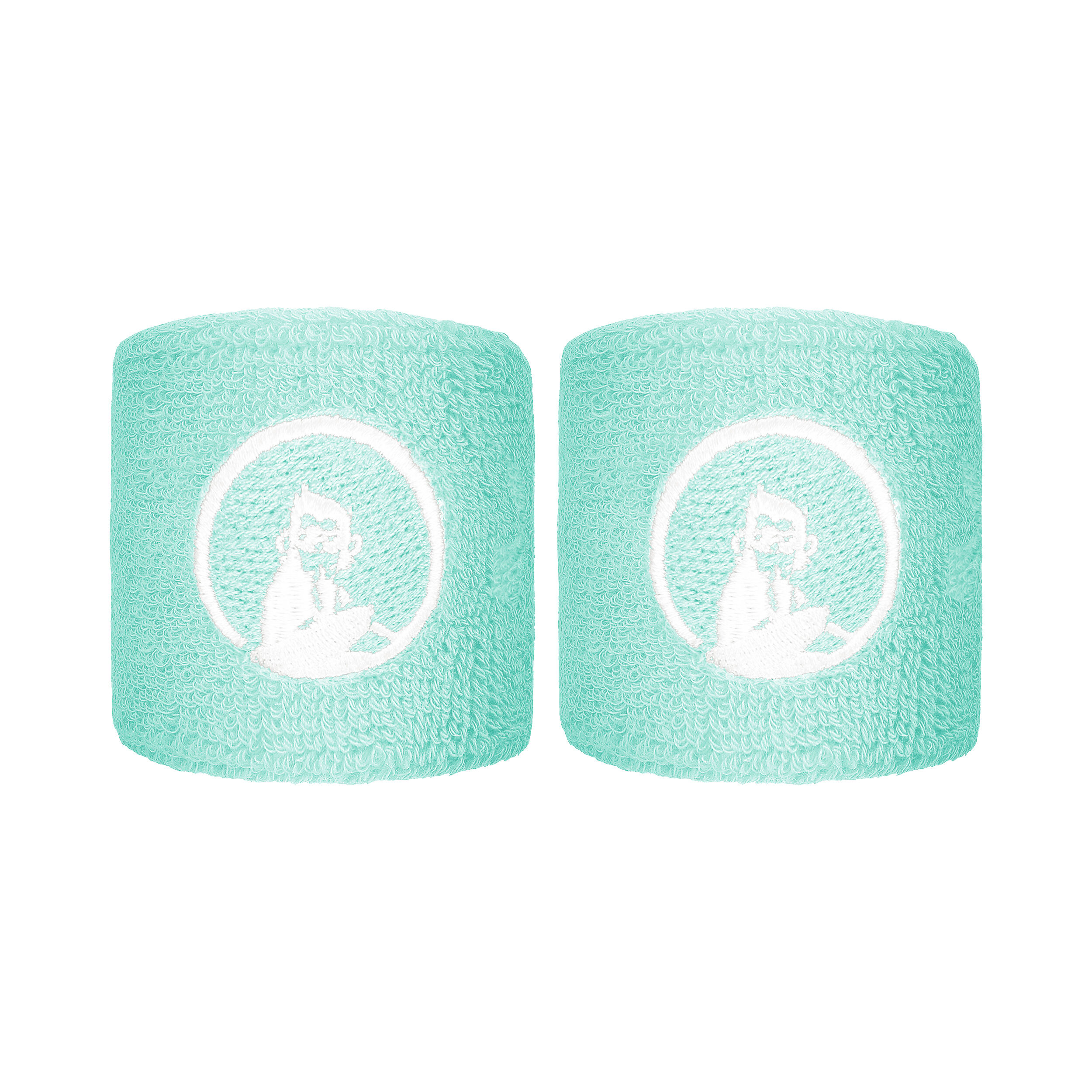 Quiet Please Short Poignet Pack De 2 Unités - Turquoise , Blanc