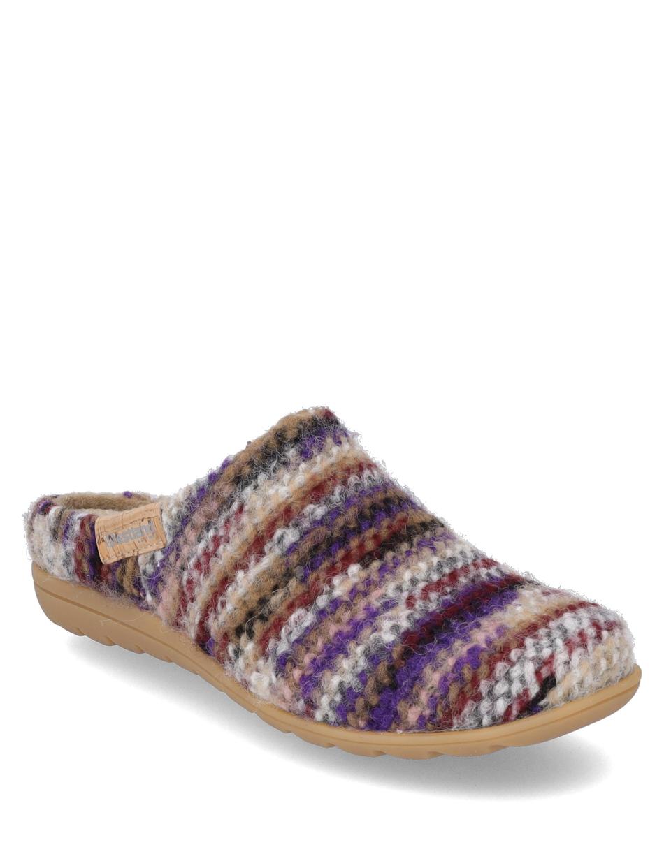 Hausschuh Cadiz 01, lila-multi
