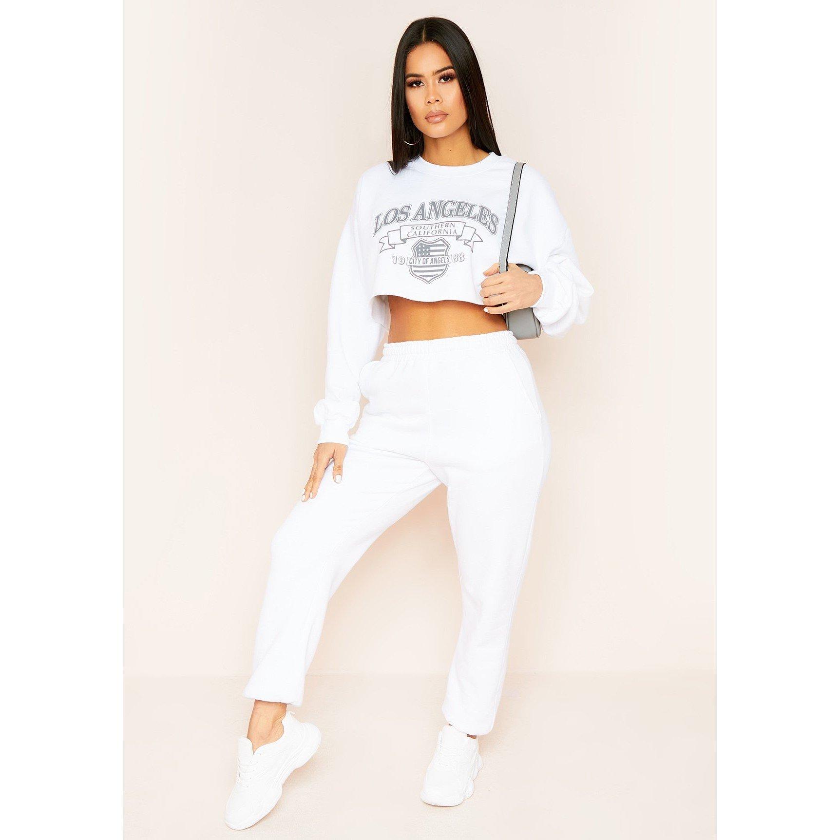 Missy Empire Los Angeles Slogan Graphic Oversized Sweatshirt