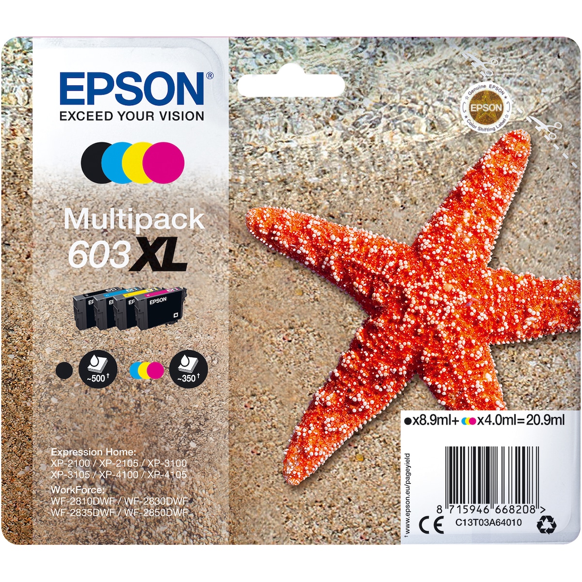 Epson 603 XL blekkpatron kombopakke