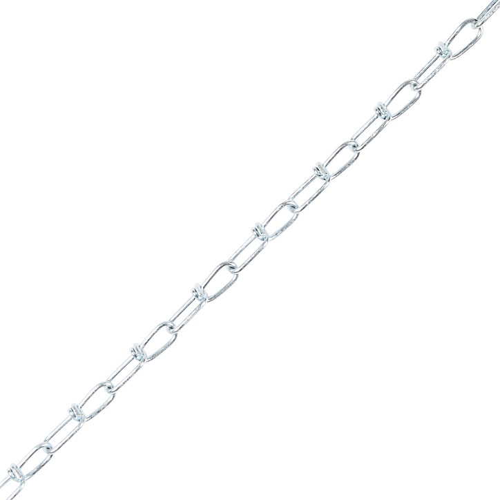 Chaîne non soudée en acier Diall ø1.4 mm, 2.5 m