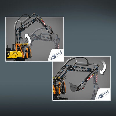 LEGO Technic 42175 Volvo FMX-trailer og EC230 el-gravemaskin