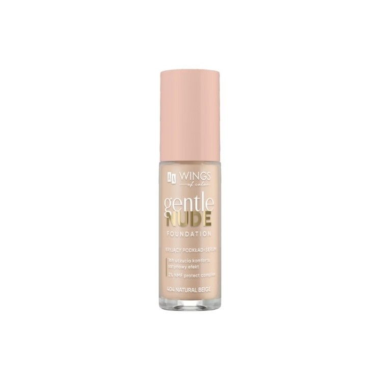 AA Wings of Color Gentle Nude Foundation Abdeckendes Foundation serum 404 Natural Beige 30 ml