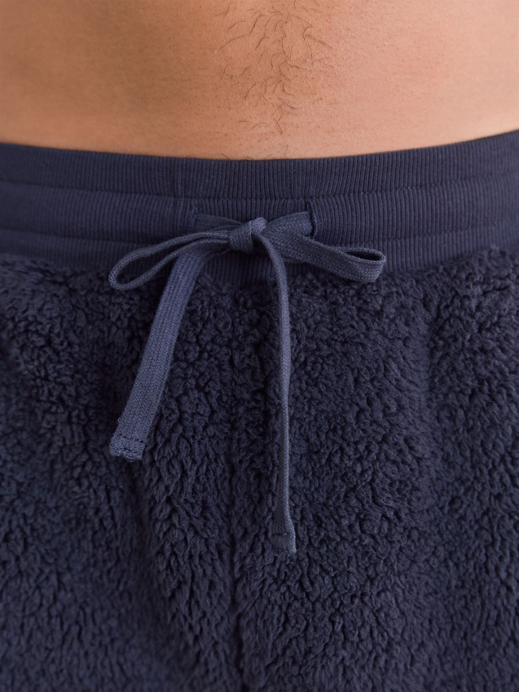 Donkerblauw - Borg Fleece Cuffed Joggers