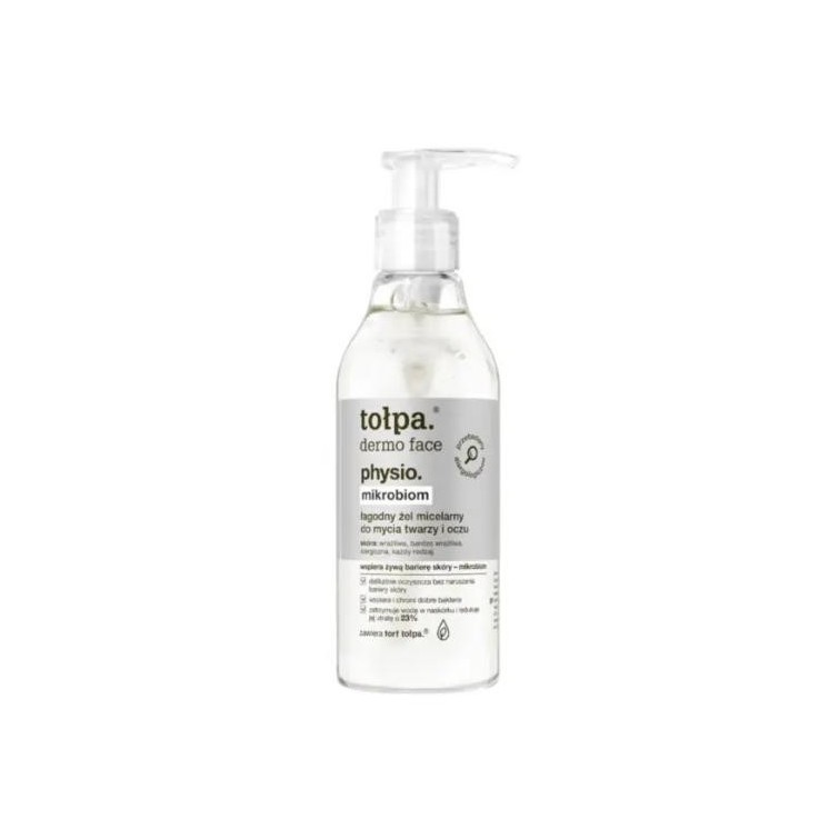 Tołpa Dermo Face Physio. Mild microbioom Micellaire gel voor het wassen van gezicht en ogen 195 ml