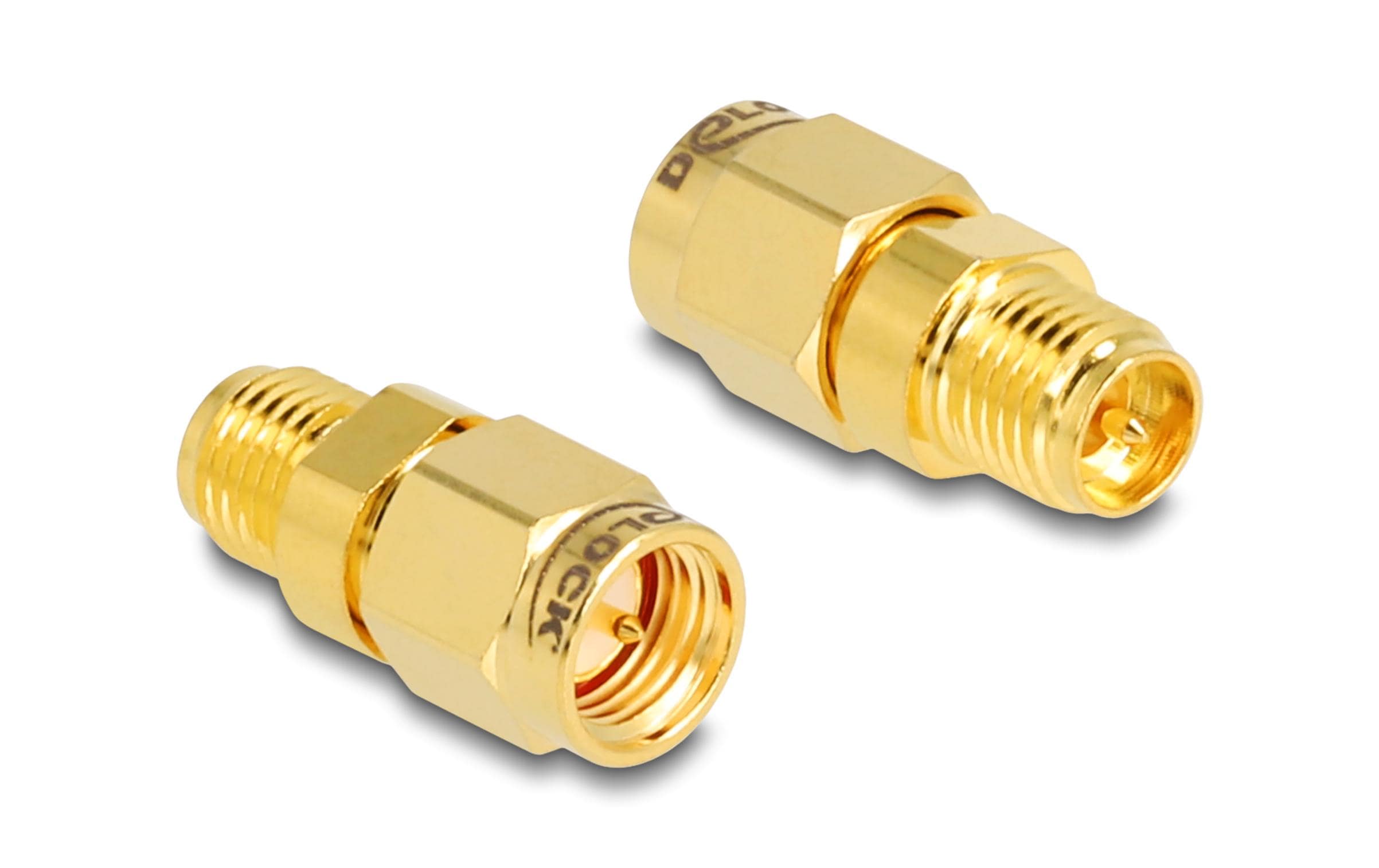 Antennenadapter RP-SMA Buchse (f) - SMA Stecker (m)Delock Adapter RP-SMA Buchse zu SMA Stecker