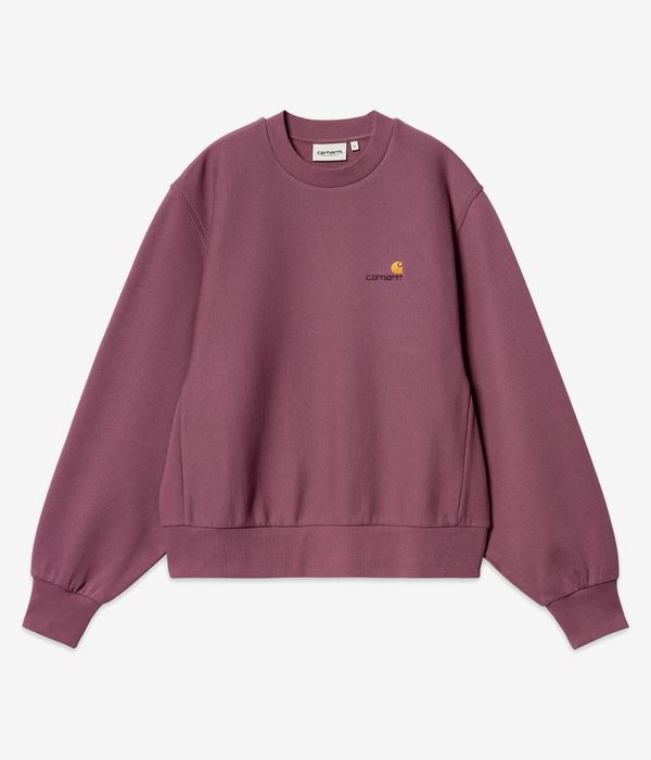 Carhartt WIP W' American Script Sweatshirt women (dusty fuchsia) online kaufen | skatedeluxe