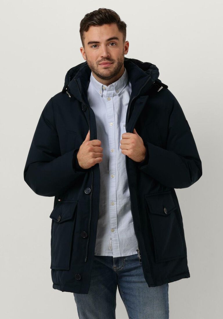 TOMMY HILFIGER donkerblauwe tommy hilfiger  rockie non fur down parka
