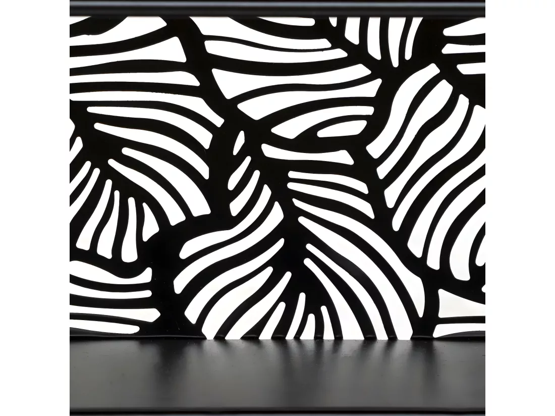 Etagère murale en Métal Noir 39 x 36 cm