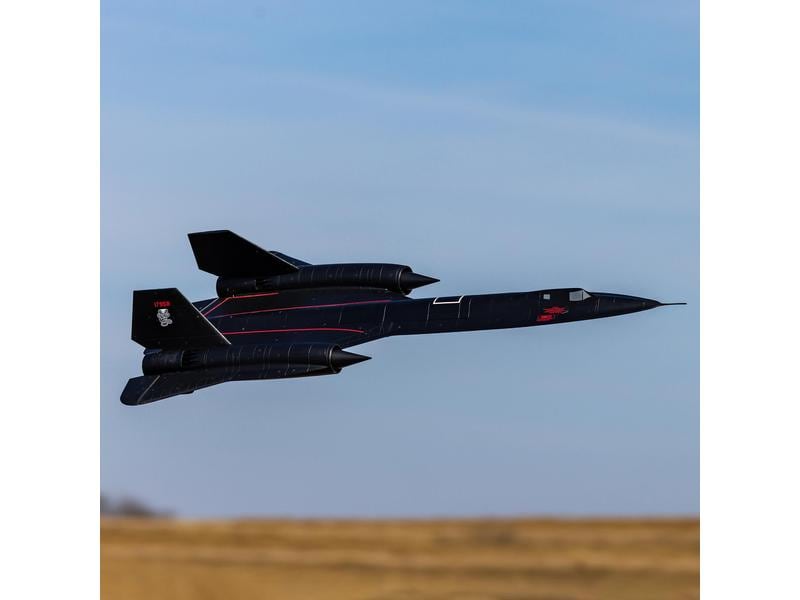 E-flite Impeller Jet SR-71 Blackbird Twin 40 mm EDF BNF Bas Zwei Motoriger Lockheed Martin SR-71 Impeller Jet mit Spektrum Technik