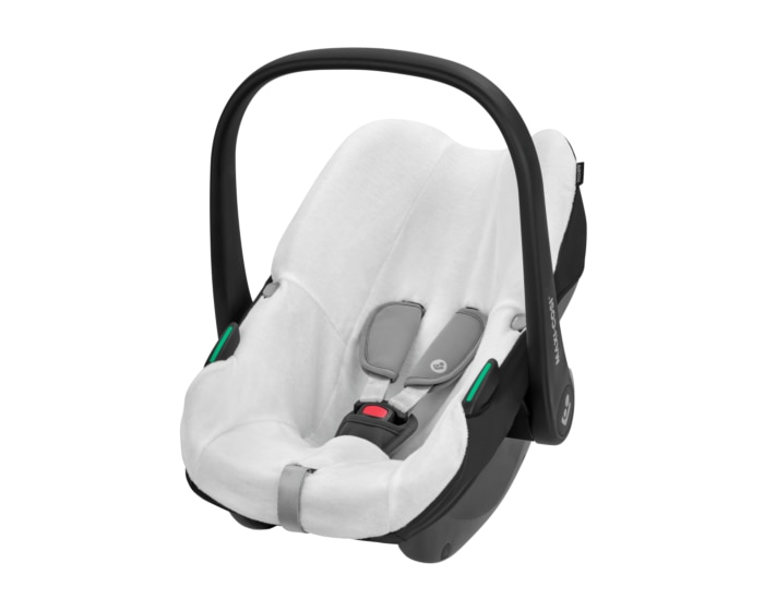 Kindersitzbezug aus Bio-Baumwolle Pebble S / CabrioFIx i-Size 0 - 15 M   0 - 13 kg    Kindgerechter Komfort  |    Waschmaschinenfest  |    100 % Biobaumwolle |    Passt perfekt |