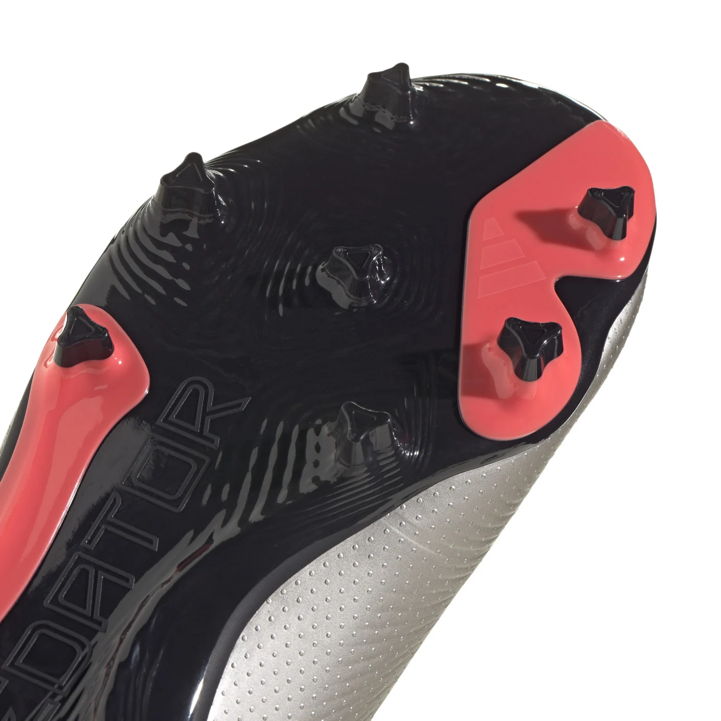 Adidas Predator League Veterloze Gras Voetbalschoenen (FG) Kids Zilver Zwart Roze