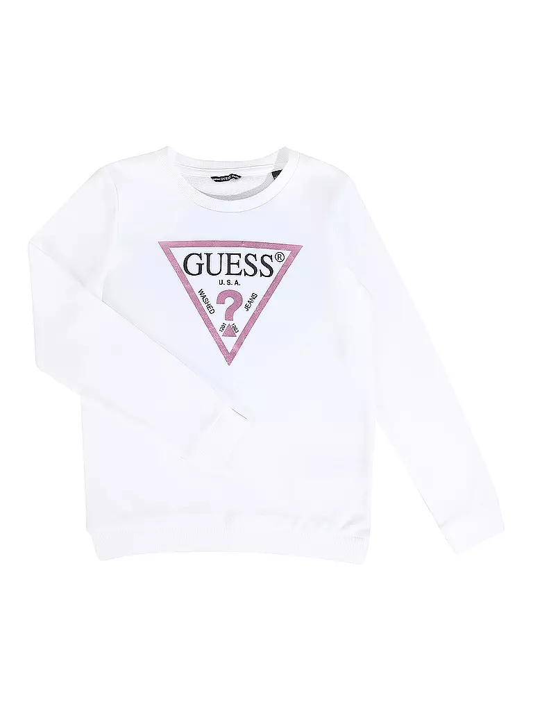 GUESS Mädchen Sweater weiss