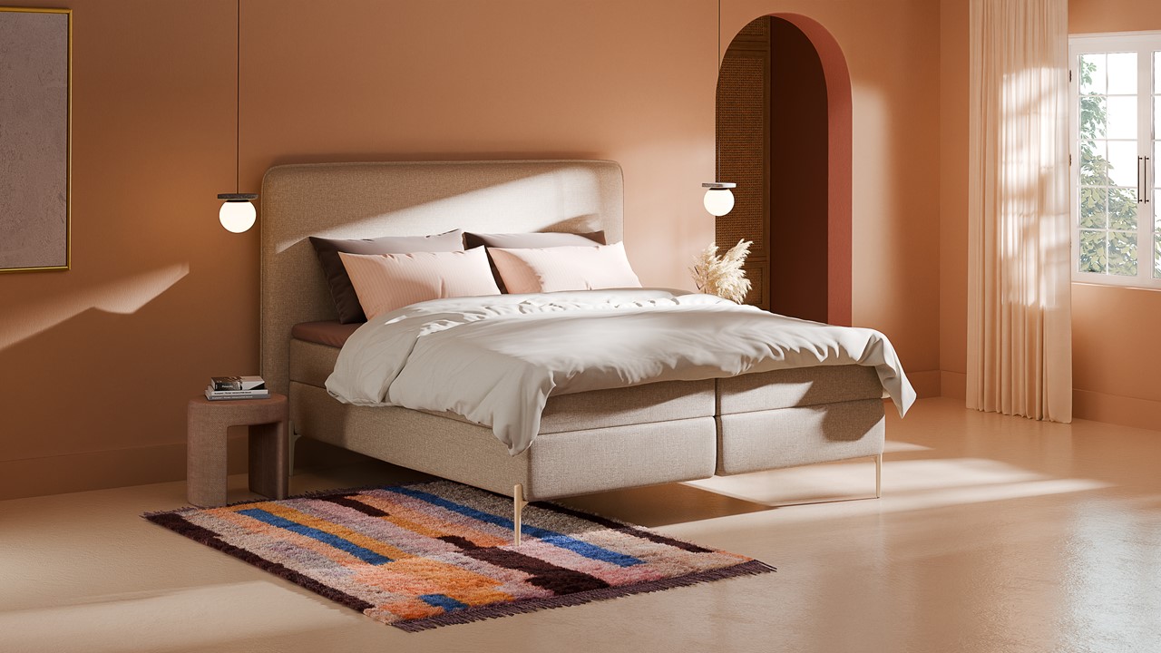 Boxspring Quartz - Linen touch beige
