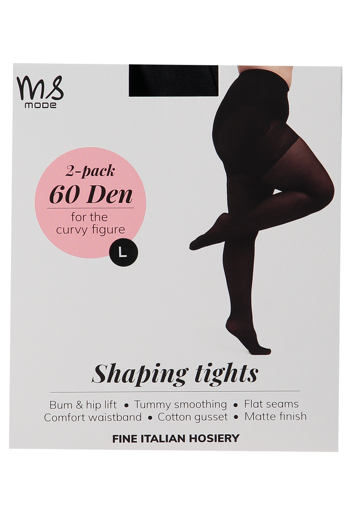 2-pack Shaping panty 60 denier Zwart