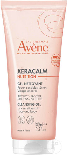 Avène Xeracalm Nutrition Gel Nettoyant Peau Sensible Sèche 100ml