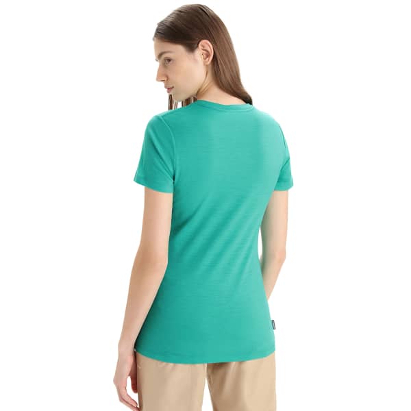 T-shirt randonnée ICEBREAKER W TECH LITE II SS TEE CADENCE PATHS FRESH