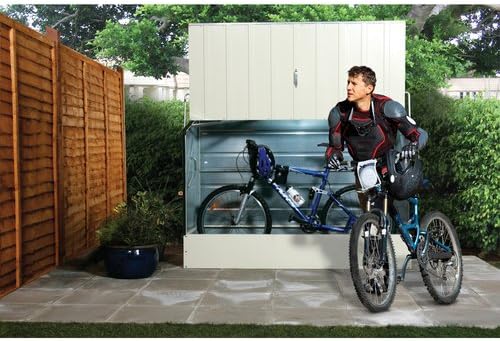 Trimetals Fahrradbox, Front- und Deckelöffnung, für 2-3 Fahrräder, Maße: ca. 196 x 89 x 133 cm