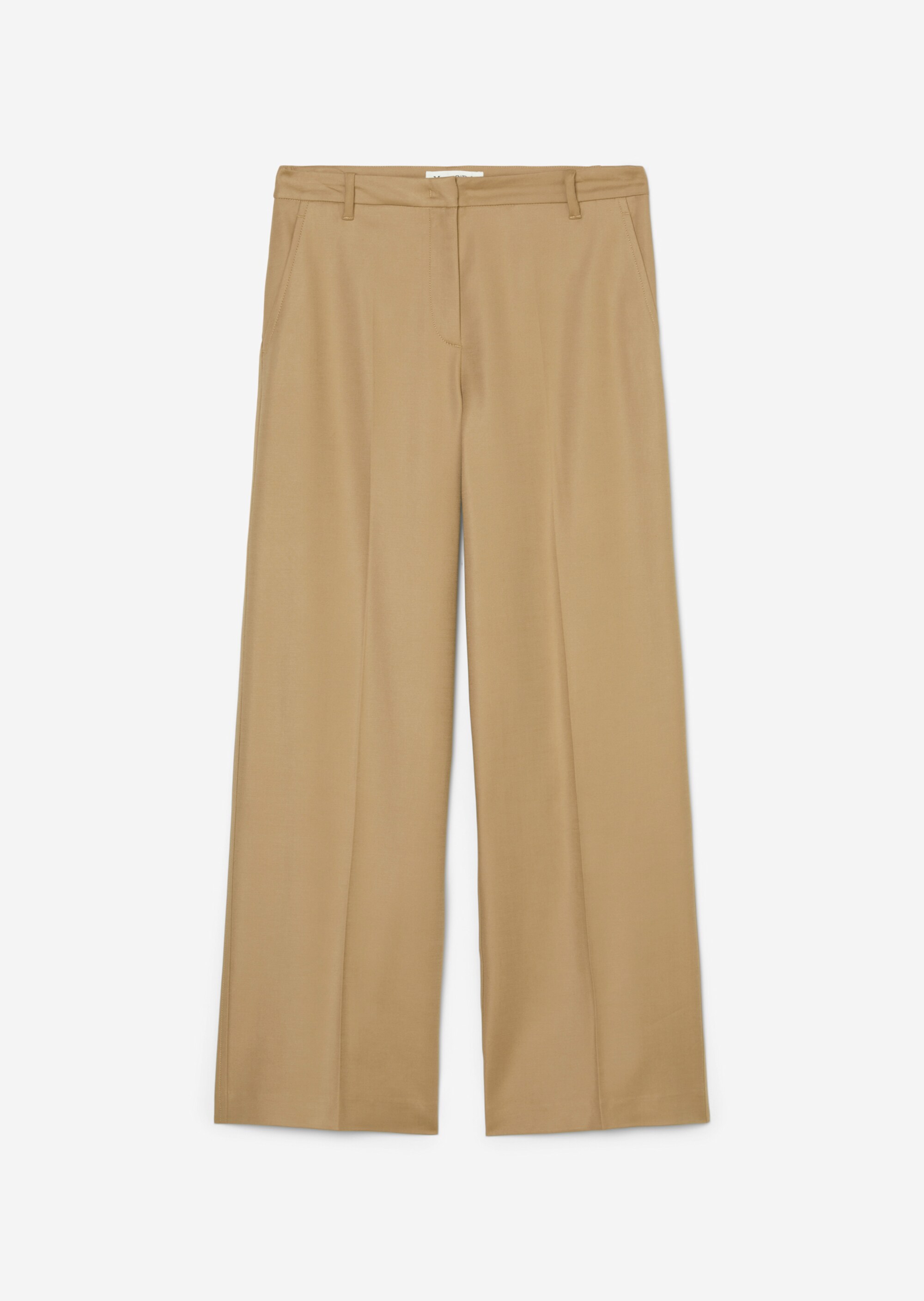 Straight Leg Pants aus Baumwolle-Viskose-Stretch
