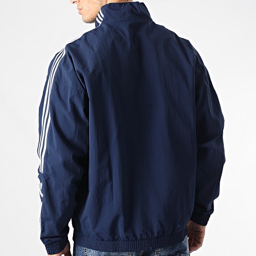 Veste Zippée A Bandes Lock Up HL2189 Bleu Marine