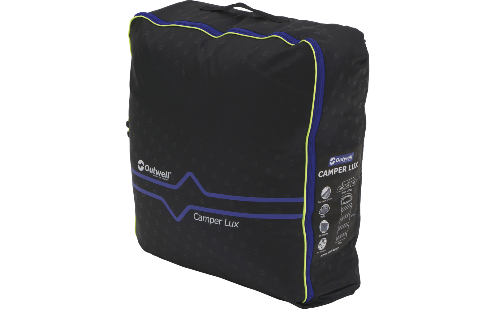 Outwell Camper Lux Deckenschlafsack 235 cm Reißverschluss links