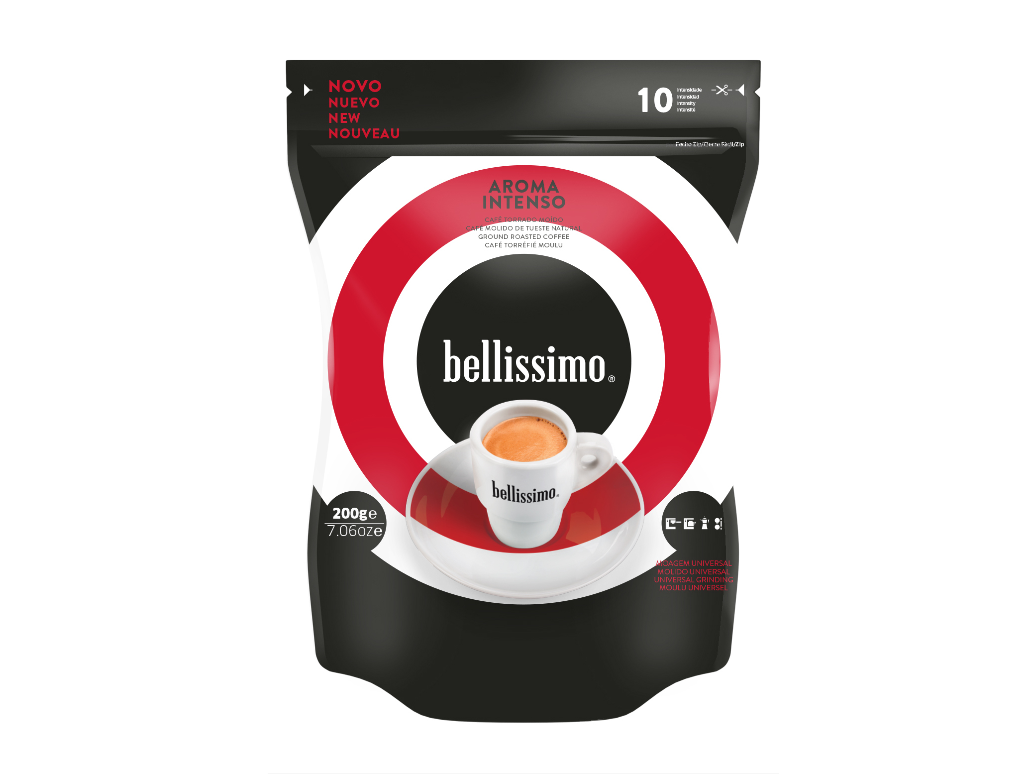 CAFÉ MOÍDO BELISSIMO AROMA INTENSO 200G