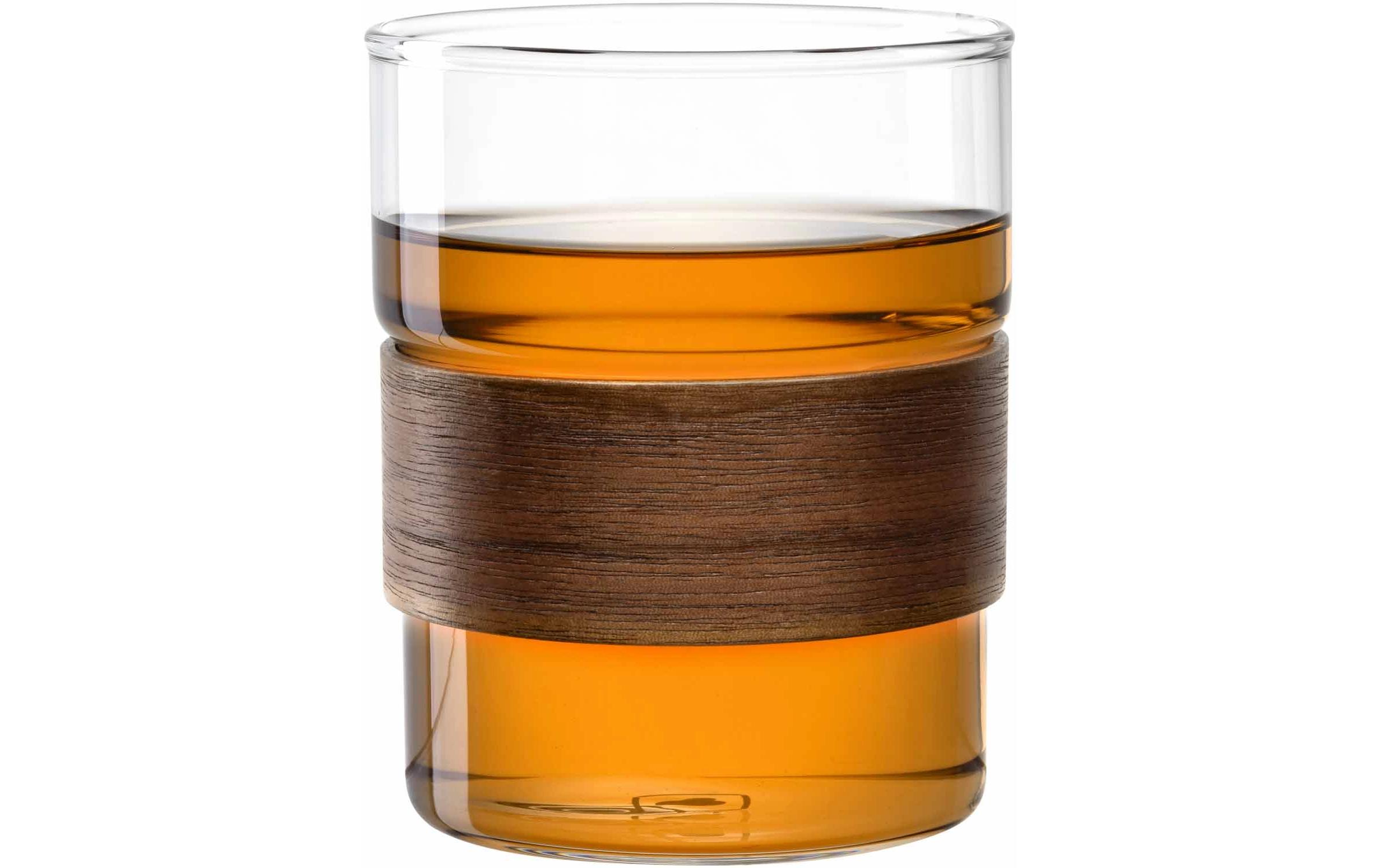 Cappuccino Becher Novo Legno 320 ml, 2 Stück, TransparentBecher für Heissgetränke