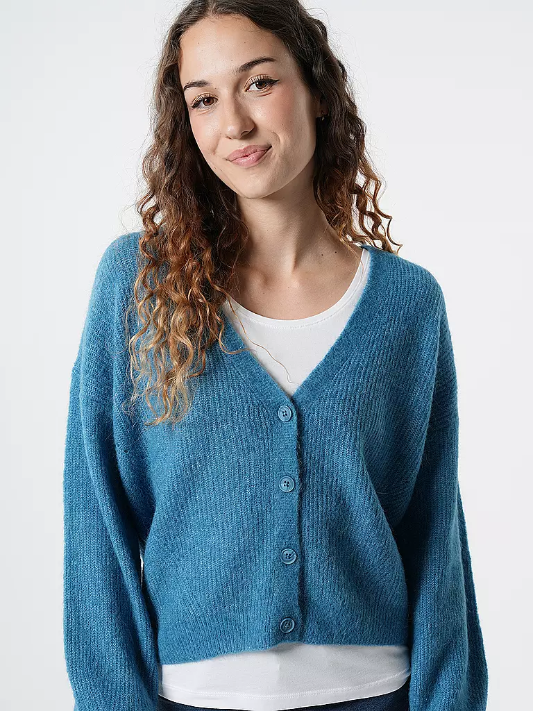 MOS MOSH Strickjacke MMTHORAV hellblau