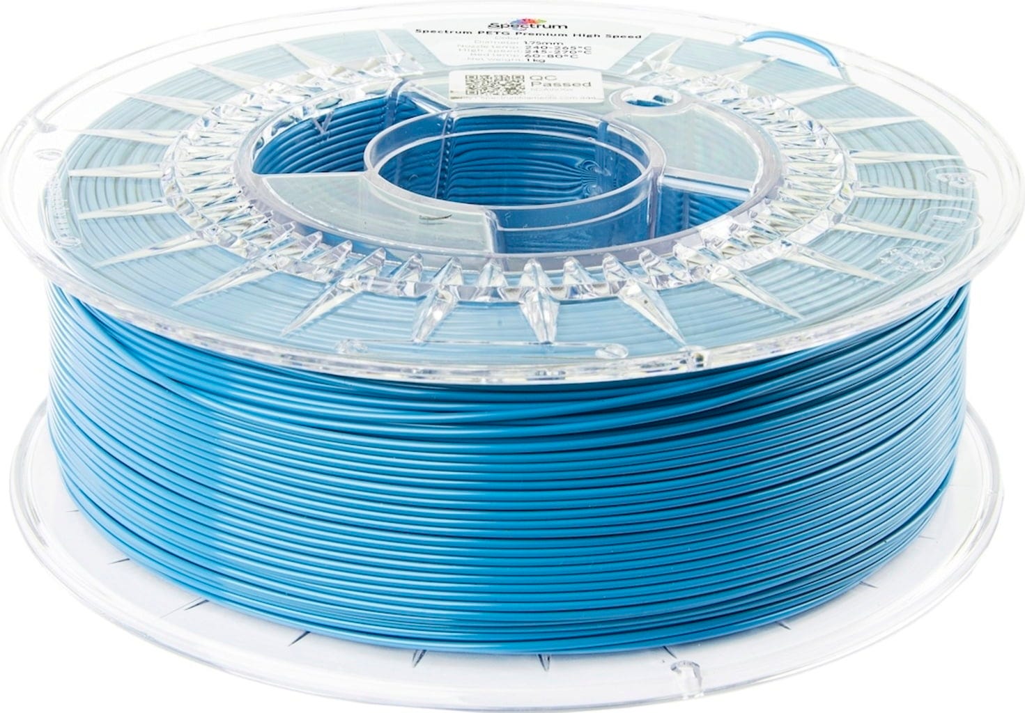 Spectrum  PETG Premium High Speed Pastel Blue, 1,75 mm / 1000 g    Der Turbo für den 3D Druck in Pastel Blue