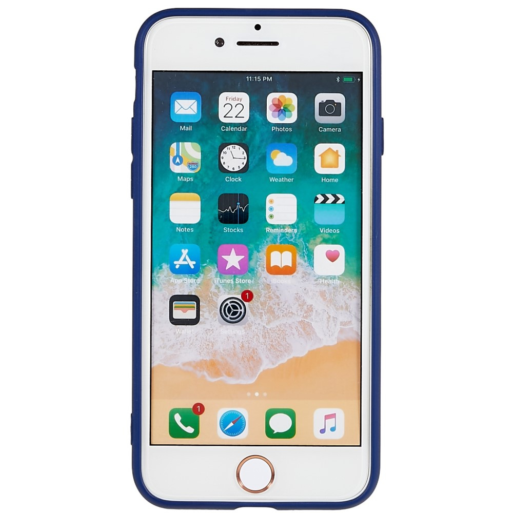 iPhone SE (2022/2020) / 8 / 7 Gummi Case Hülle Slim Design - Saphir (Matt)