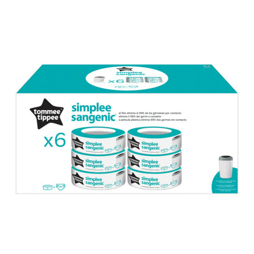 Recharges poubelle SIMPLEE x6 - TOMMEE TIPPEE