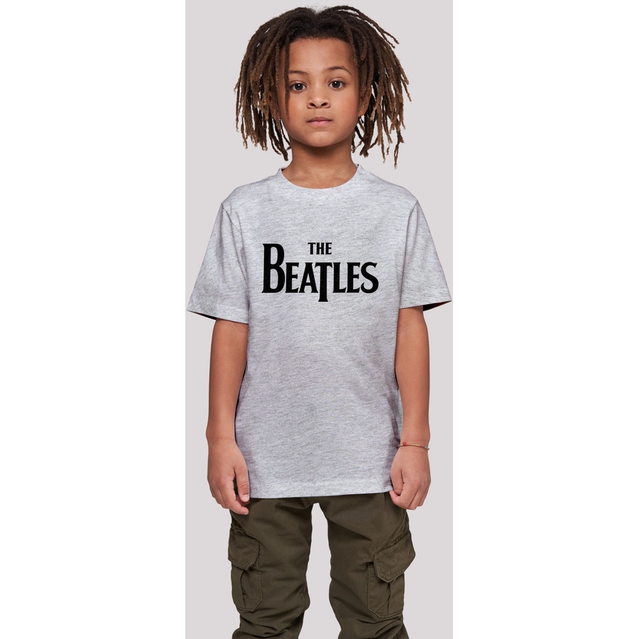 F4NT4STIC T-Shirt The Beatles Band Drop T Logo Black heather grey