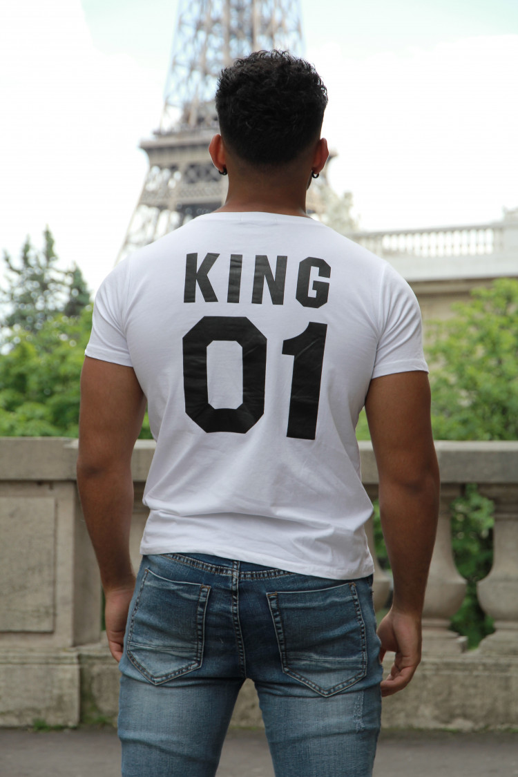 T-shirt KING 01 blanc