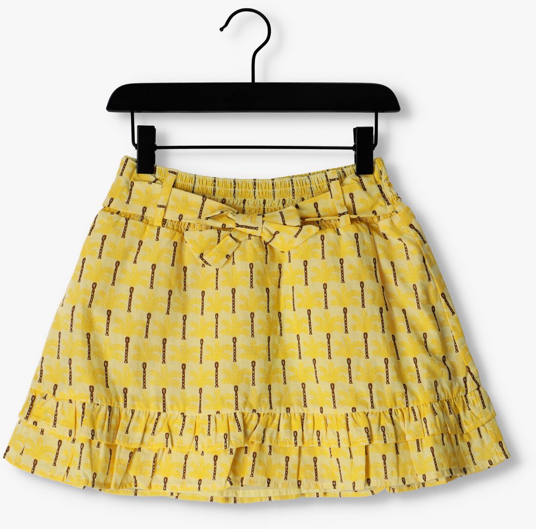 LIKE FLO gele like flo minirok aop woven skirt with belt
